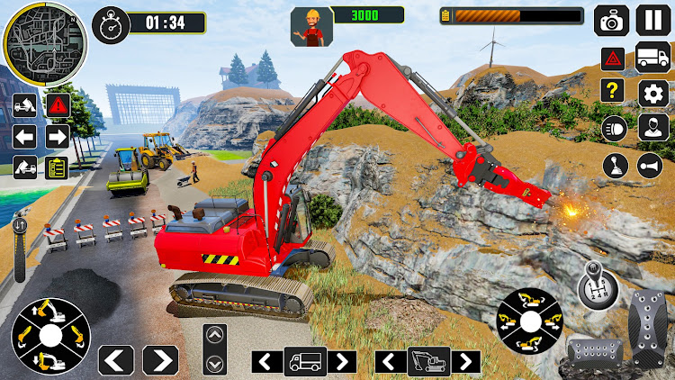 #3. Excavator Construction Game (Android) By: BigZ Games