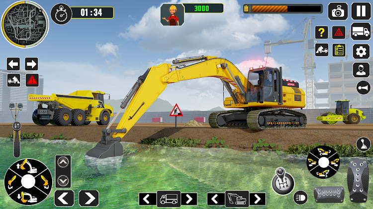 #7. Excavator Construction Game (Android) By: BigZ Games