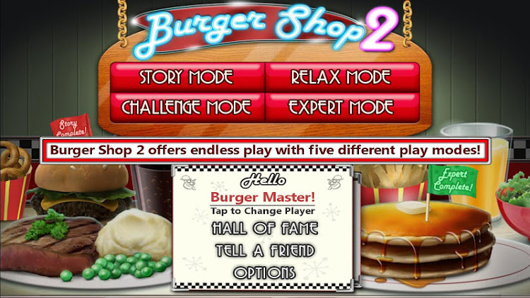 #5. Burger Shop 2 Deluxe (Android) By: GoBit Games