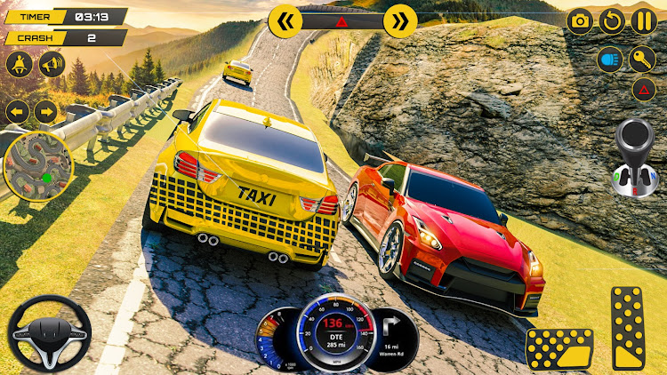 #3. Taxi Games: City Car Driving (Android) By: Gamesoft Studios