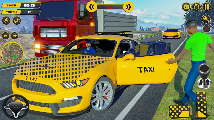 #4. Taxi Games: City Car Driving (Android) By: Gamesoft Studios