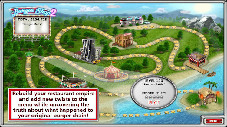 #10. Burger Shop 2 Deluxe (Android) By: GoBit Games