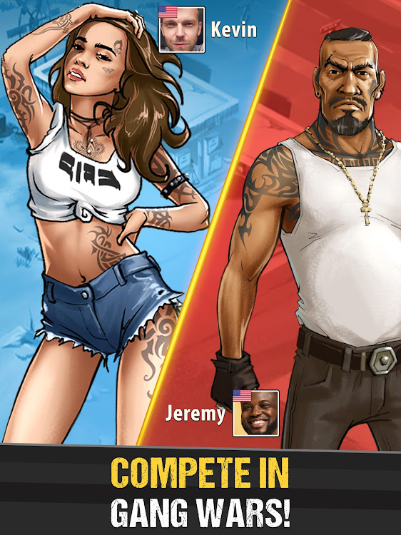 #9. The Gang: Street Mafia Wars (Android) By: Gamesture sp. z o.o.