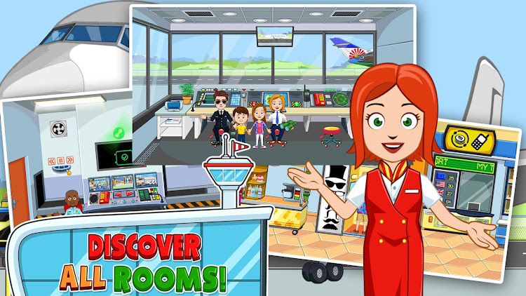 #4. My Town : Airport (Android) By: My Town Games Ltd