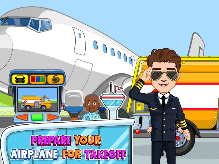 #7. My Town : Airport (Android) By: My Town Games Ltd