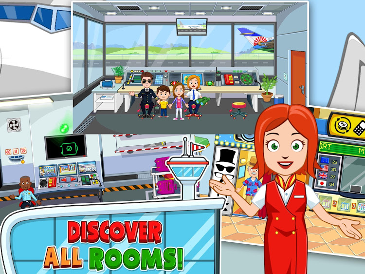 #8. My Town : Airport (Android) By: My Town Games Ltd