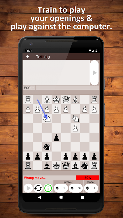 #6. Chess Openings Trainer Pro (Android) By: beadapps