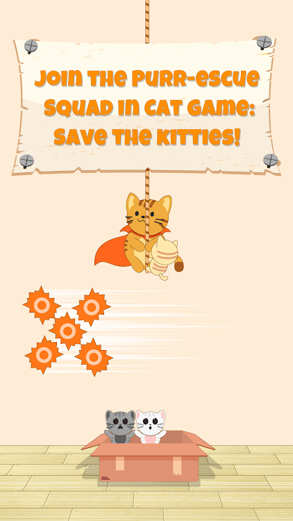 #4. Cat game:Save the kitties! (Android) By: Challenges Inc.