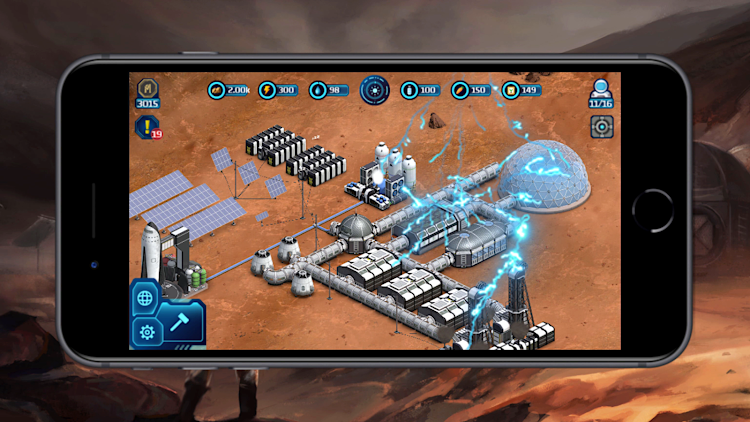 #4. Occupy Mars: Colony Builder (Android) By: Pyramid Games S.A.