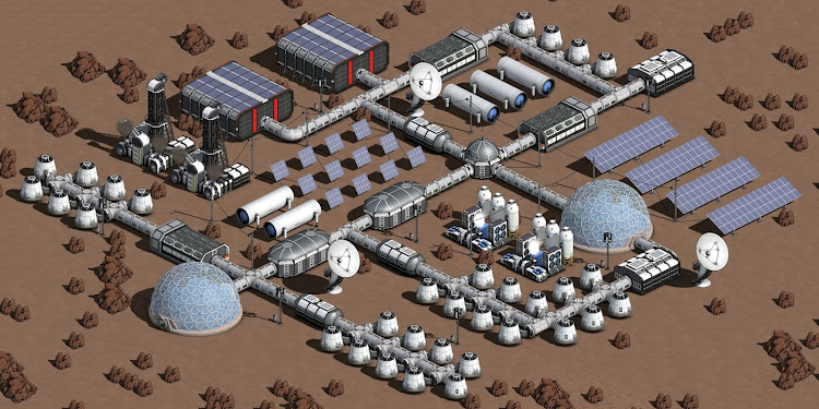 #10. Occupy Mars: Colony Builder (Android) By: Pyramid Games S.A.