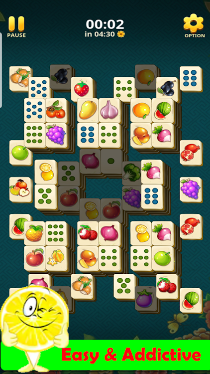 #3. Mahjong - Fruits Solitaire (Android) By: PuzzleToys