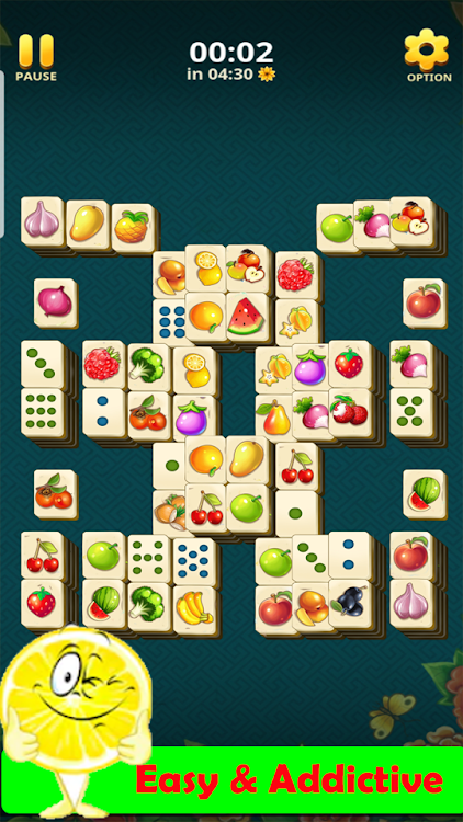 #4. Mahjong - Fruits Solitaire (Android) By: PuzzleToys