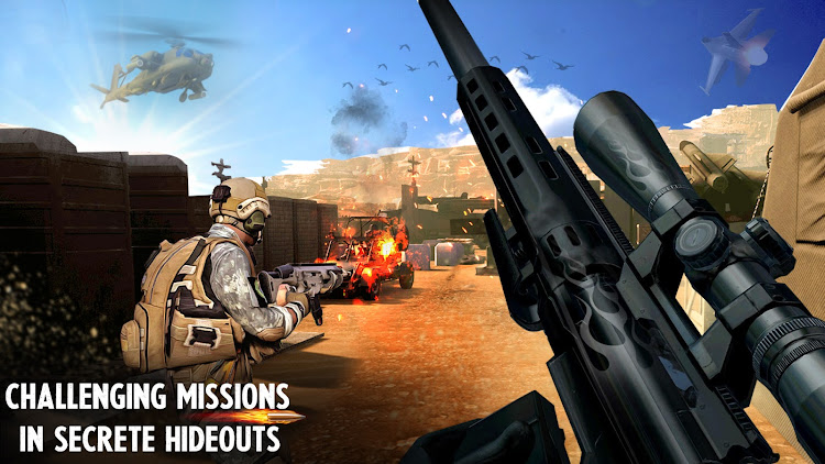 #3. War Sniper 3D: Gun Games FPS (Android) By: Sniper 3D Games