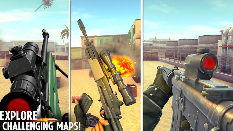 #8. War Sniper 3D: Gun Games FPS (Android) By: Sniper 3D Games