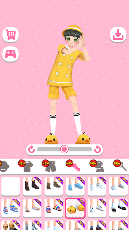 #2. Styledoll! - 3D Avatar maker (Android) By: KATKIT Inc