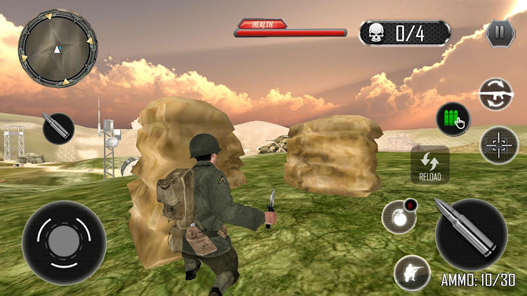 #9. Last Commando Gun Game Offline (Android) By: The Game Storm Studios Inc.