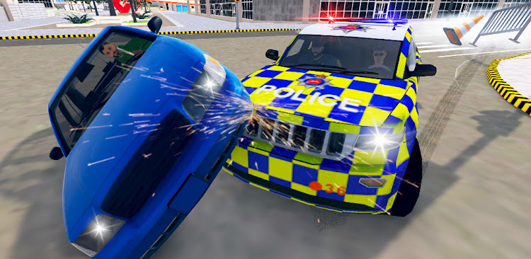 #4. Police Car Drive: Police Games (Android) By: Bilson Studio