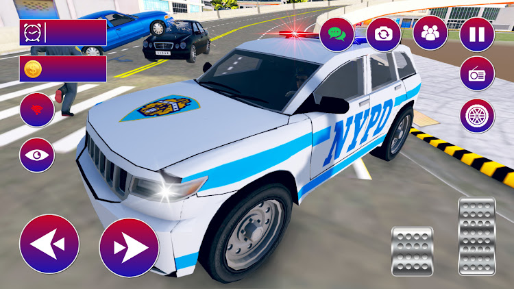 #6. Police Car Drive: Police Games (Android) By: Bilson Studio