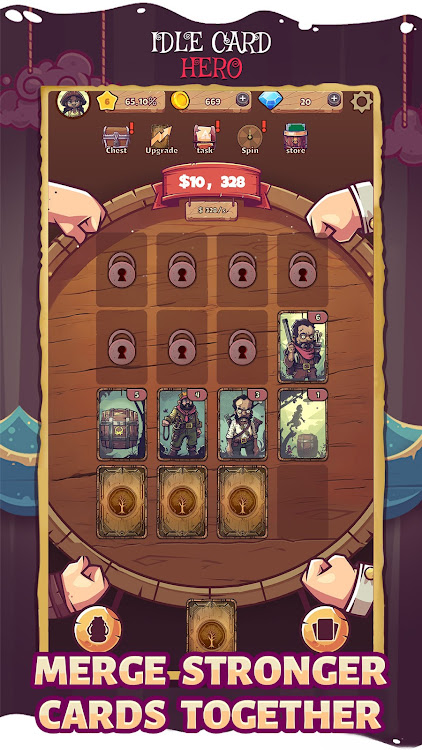 #3. Idle Card Hero (Android) By: JIXUN ELECTRONIC