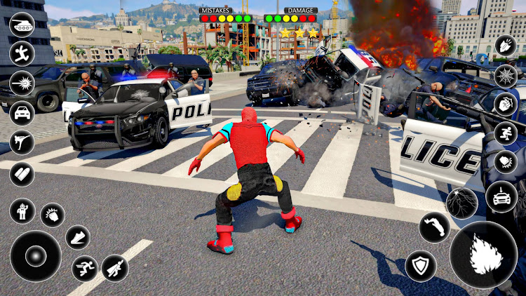 #5. Spider Vice Town Rope Hero Man (Android) By: Proficient Games