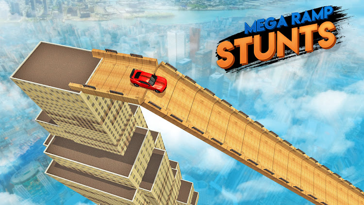 #10. Mega Ramp Stunts : Car Game (Android) By: Gamezeniq Technologies