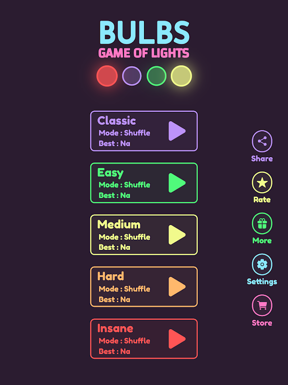 #9. Bulbs - A game of lights (Android) By: Eggies