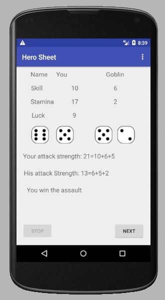 #2. Hero Sheet for Gamebooks (Android) By: Manjark