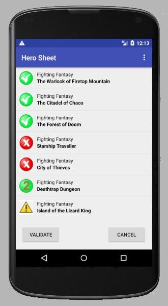 #7. Hero Sheet for Gamebooks (Android) By: Manjark