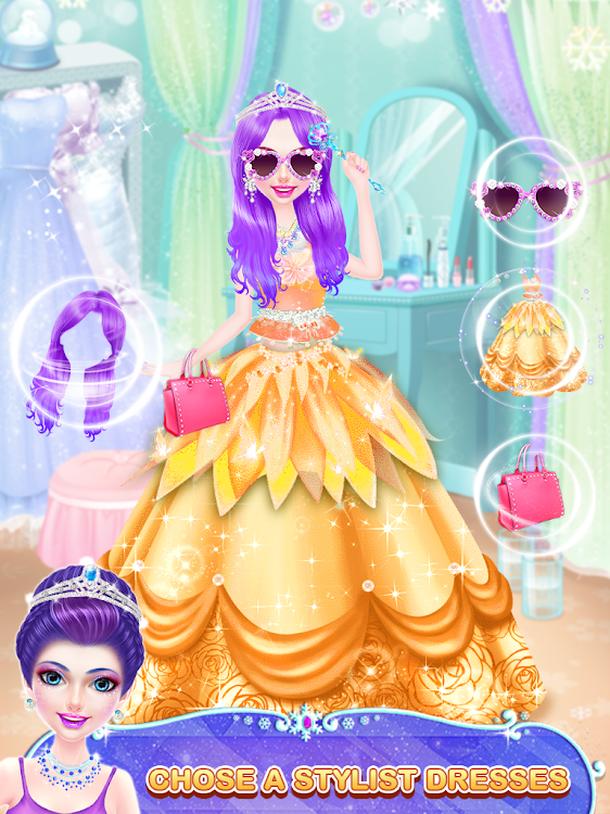 #4. Ice Princess Salon Makeover (Android) By: Supergirl Game Studio