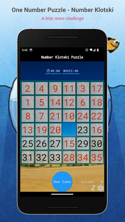 #2. Number Klotski - a fun puzzle (Android) By: Zappol L.