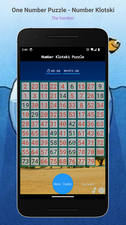 #3. Number Klotski - a fun puzzle (Android) By: Zappol L.