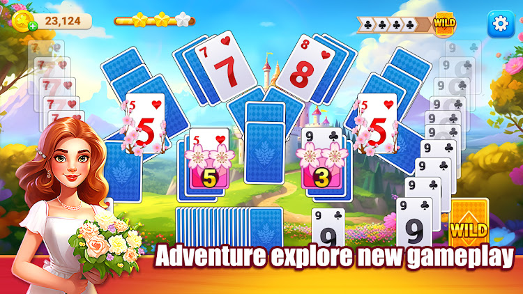 #3. TriPeaks Solitaire K (Android) By: mahjong connect