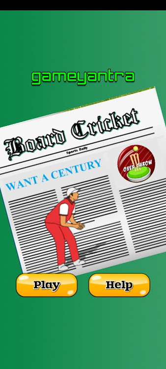 #3. Board Cricket (Android) By: Gameyantra