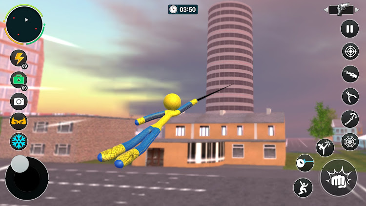 #7. Rope Fight Spider Adventure (Android) By: Virtual Dream Heroes