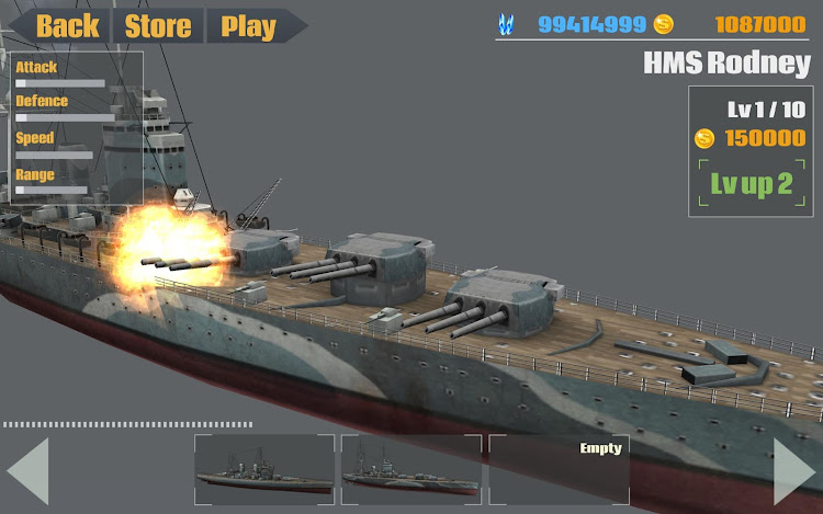 #2. Warship War - The Atlantic War (Android) By: My School Life