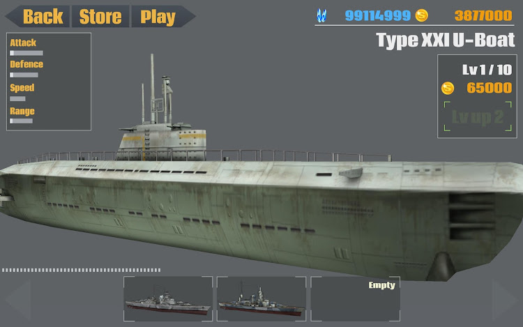 #3. Warship War - The Atlantic War (Android) By: My School Life