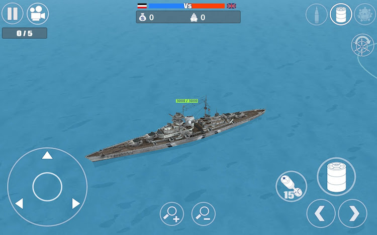 #4. Warship War - The Atlantic War (Android) By: My School Life