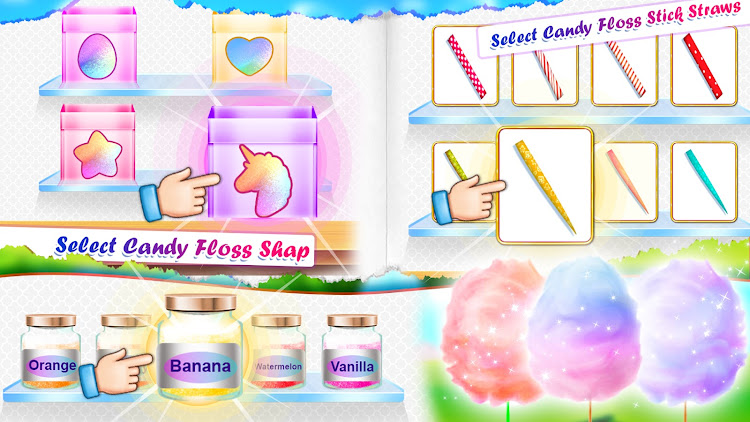 #2. Unicorn Cotton Candy Maker (Android) By: Wedding Games