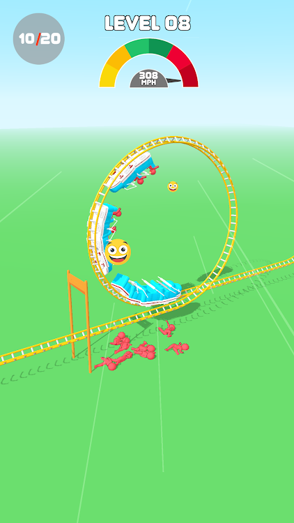 #2. Roller Coaster Survival (Android) By: Gamnest