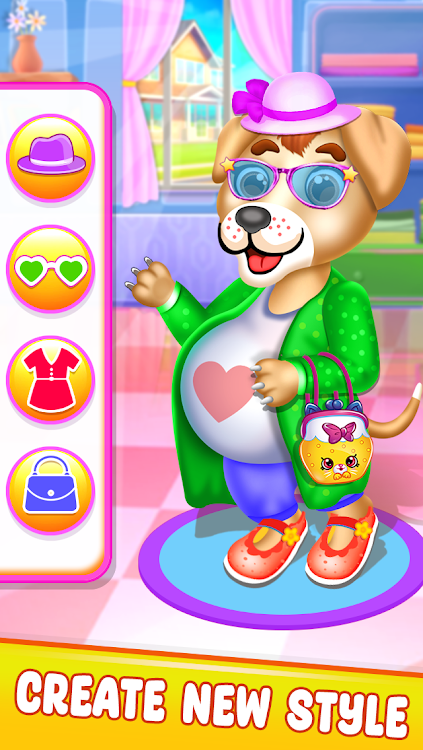 #2. Puppy Mom & Newborn Pet Care (Android) By: playNfun - educational & girl games