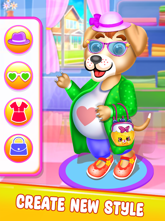 #7. Puppy Mom & Newborn Pet Care (Android) By: playNfun - educational & girl games