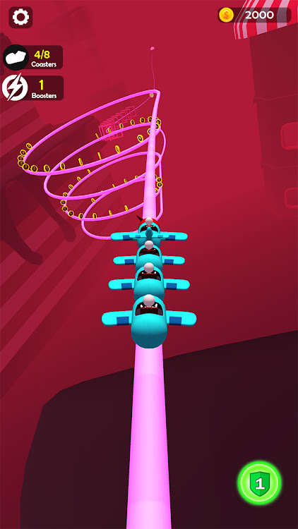 #2. Clash Roller Coaster (Android) By: Gamezeniq Technologies