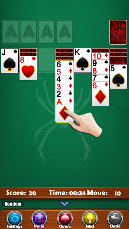 #4. Solitaire - Spider Card Games (Android) By: H.T Game