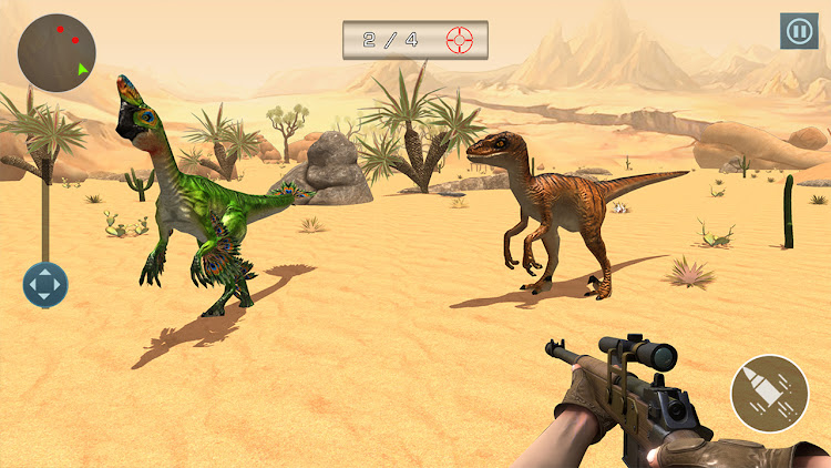 #4. Dino Hunt : Wild Hunting Games (Android) By: Gamezeniq Technologies