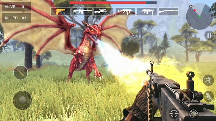 #2. Dragon Hunter - Monster World (Android) By: Supercode Games