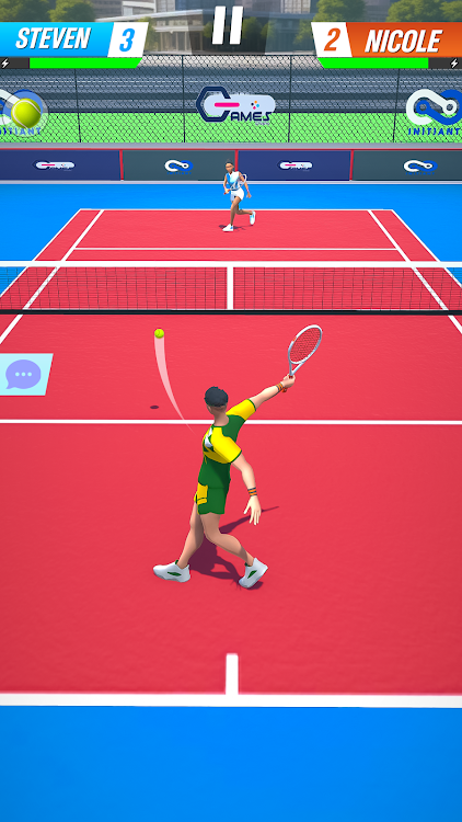 #3. Real World Tennis 3D Game (Android) By: Games Studios Inc.