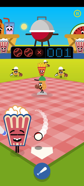 #3. Doodle Slugger : Baseball Game (Android) By: Engage Soft