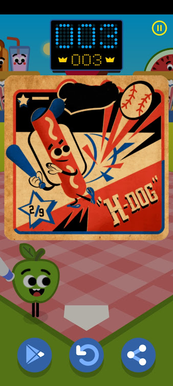 #5. Doodle Slugger : Baseball Game (Android) By: Engage Soft