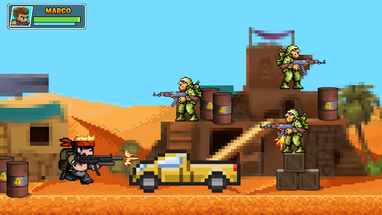 #6. Metal Attack: Shooting Game (Android) By: Rainbow 5s Ltd