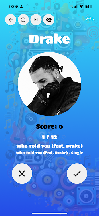 #5. SongWhiz: Guess the songs! (Android) By: Adrián Arias